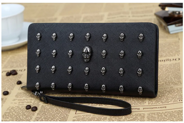 2019 Punk Style Skull Unisex Long Wallet Fashion Purse Hand Holding Wallet Money Clip for Mobile Phone Zipper
2019 Punk Style Skull Unisex Long Wallet Fashion Purse Hand Holding Wallet Money Clip for Mobile Phone Zipper