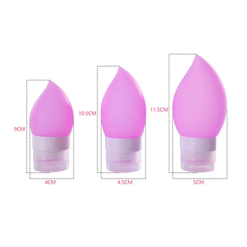 3 in 1 38/60/89ml Silicone Empty Portable Travel Press Refillable Container Bottles Set Kit Tool For Shampoo Bath Liquid Lotion
3 in 1 38/60/89ml Silicone Empty Portable Travel Press Refillable Container Bottles Set Kit Tool For Shampoo Bath Liquid Lotion