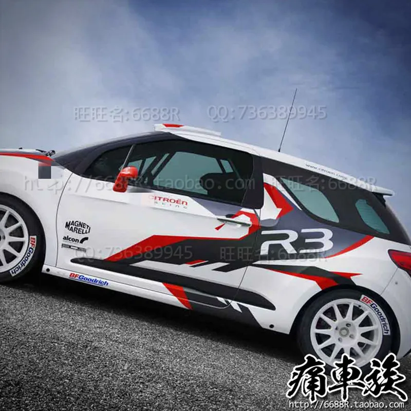 Car stickers For Citroen DS3 R3 body appearance decoration stickers DS3 R3 racing modified film
Car stickers For Citroen DS3 R3 body appearance decoration stickers DS3 R3 racing modified film