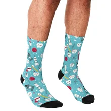 2021 Funny Men's socks Dental Cartoons pattern Printed hip hop Men Happy Socks cute boys street style Crazy Socks for men
2021 Funny Men's socks Dental Cartoons pattern Printed hip hop Men Happy Socks cute boys street style Crazy Socks for men