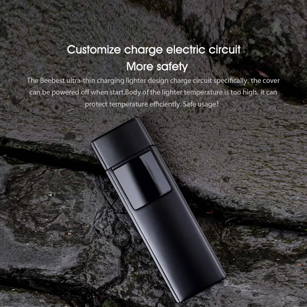 Xiaomi Beebest Metal Electronic Cigarette Lighter USB Rechargeable Touch Screen Windproof Cigarette Gadgets Men Secure No Fire Xiaomi Beebest Metal Electronic Cigarette Lighter USB Rechargeable Touch Screen Windproof Cigarette Gadgets Men Secure No Fire