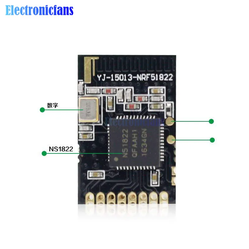 Core51822 BLE 4.0 Bluetooth 2.4G Wireless Module nRF51822 Antenna Board For ULP SPI I2C UART Interface Compatible NRF24L Series
Core51822 BLE 4.0 Bluetooth 2.4G Wireless Module nRF51822 Antenna Board For ULP SPI I2C UART Interface Compatible NRF24L Series