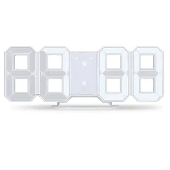 3D LED Wall Clock Modern Digital Alarm Clock Display Home Kitchen Office Table Desk Night Wall Clock 24 Or 12 Hour Display(white
3D LED Wall Clock Modern Digital Alarm Clock Display Home Kitchen Office Table Desk Night Wall Clock 24 Or 12 Hour Display(white