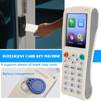 Intelligent Card Key Machine Full Decode Function Blank Copy Card Key Machine RFI-D NFC Copier IC/I-D Reader Writer Duplicator
Intelligent Card Key Machine Full Decode Function Blank Copy Card Key Machine RFI-D NFC Copier IC/I-D Reader Writer Duplicator
