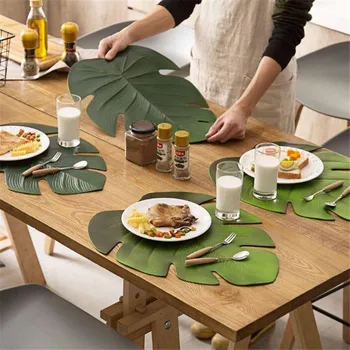 Table Decoration Mat 4Pcs/Set Banana Leaf Coaster Placemat Waterproof Table Cloth Cup Pot Pad Kitchen Accessories
Table Decoration Mat 4Pcs/Set Banana Leaf Coaster Placemat Waterproof Table Cloth Cup Pot Pad Kitchen Accessories