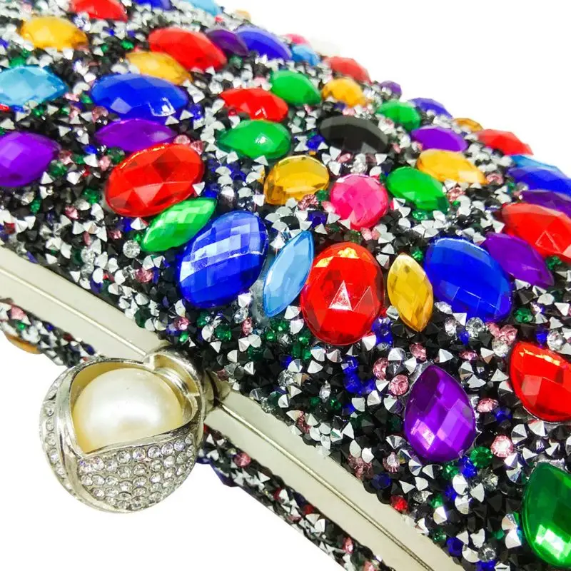 Women Colorful Beaded Evening Metal Clutches Shoulder Bag Wedding Party Prom Bridal Handbag Purse M5TE
Women Colorful Beaded Evening Metal Clutches Shoulder Bag Wedding Party Prom Bridal Handbag Purse M5TE