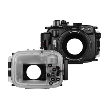 

Photography Underwater Diving Housing Waterproof Camera Protective Case 40M/130FT Depth Compatible with Canon G7X Mark Ⅲ