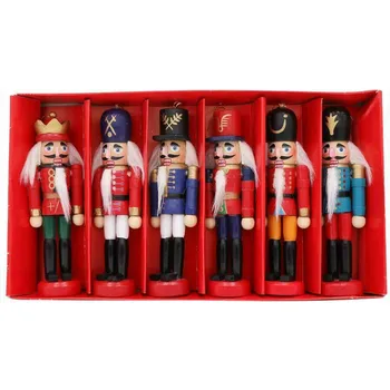 6Pcs Wood Nut Cracker Ornament Nutcracker Figures Home Table Desk Decor Supplies TSH Shop
6Pcs Wood Nut Cracker Ornament Nutcracker Figures Home Table Desk Decor Supplies TSH Shop