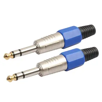 2pcs Stereo Jack 6.35mm Male Plug with Gold Plated Head Audio Microphone Wire Connectors for manual DIY headphone cable
2pcs Stereo Jack 6.35mm Male Plug with Gold Plated Head Audio Microphone Wire Connectors for manual DIY headphone cable