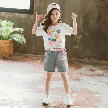 

teenage girls clothing 12 14 years outfit sunflower outfit young girl clothes size 4 6 8 10 shorts trouser set toddler summer