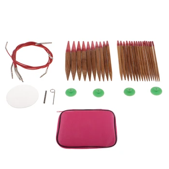 13 Pieces Interchangeable Carbonized Bamboo Circular Knitting Needle 2.75mm-10mm
13 Pieces Interchangeable Carbonized Bamboo Circular Knitting Needle 2.75mm-10mm