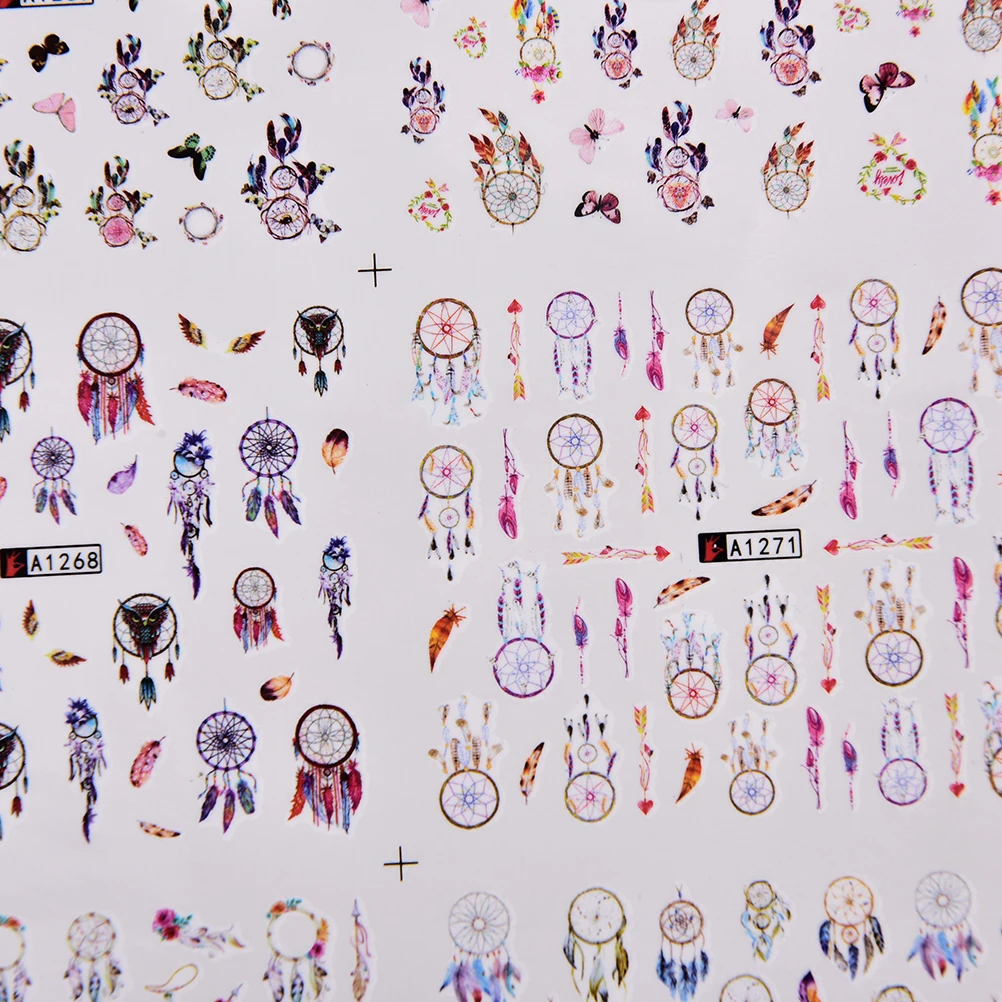 AACAR 1 Big Sheet 12 Patterns Nail Water Decal Dreamcatcher Manicure Nail Art Transfer Sticker Decoration
AACAR 1 Big Sheet 12 Patterns Nail Water Decal Dreamcatcher Manicure Nail Art Transfer Sticker Decoration