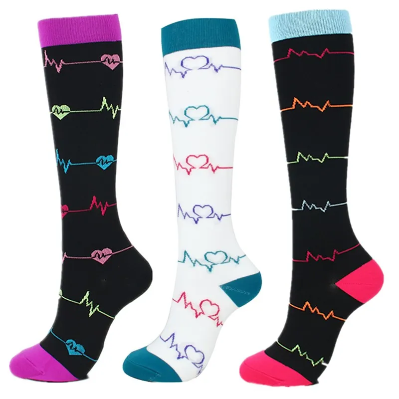 3 Pairs Compression Socks Men Women 20-30 Mmhg Breathable Knee High Stocking for Varicose Veins Running Travel Sports Socks
3 Pairs Compression Socks Men Women 20-30 Mmhg Breathable Knee High Stocking for Varicose Veins Running Travel Sports Socks
