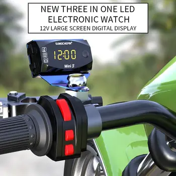 Universal Motorcycle Electronic Clock Voltmeter Three-in-One LEDWaterproof Dustproof Digital Display Clock
Universal Motorcycle Electronic Clock Voltmeter Three-in-One LEDWaterproof Dustproof Digital Display Clock