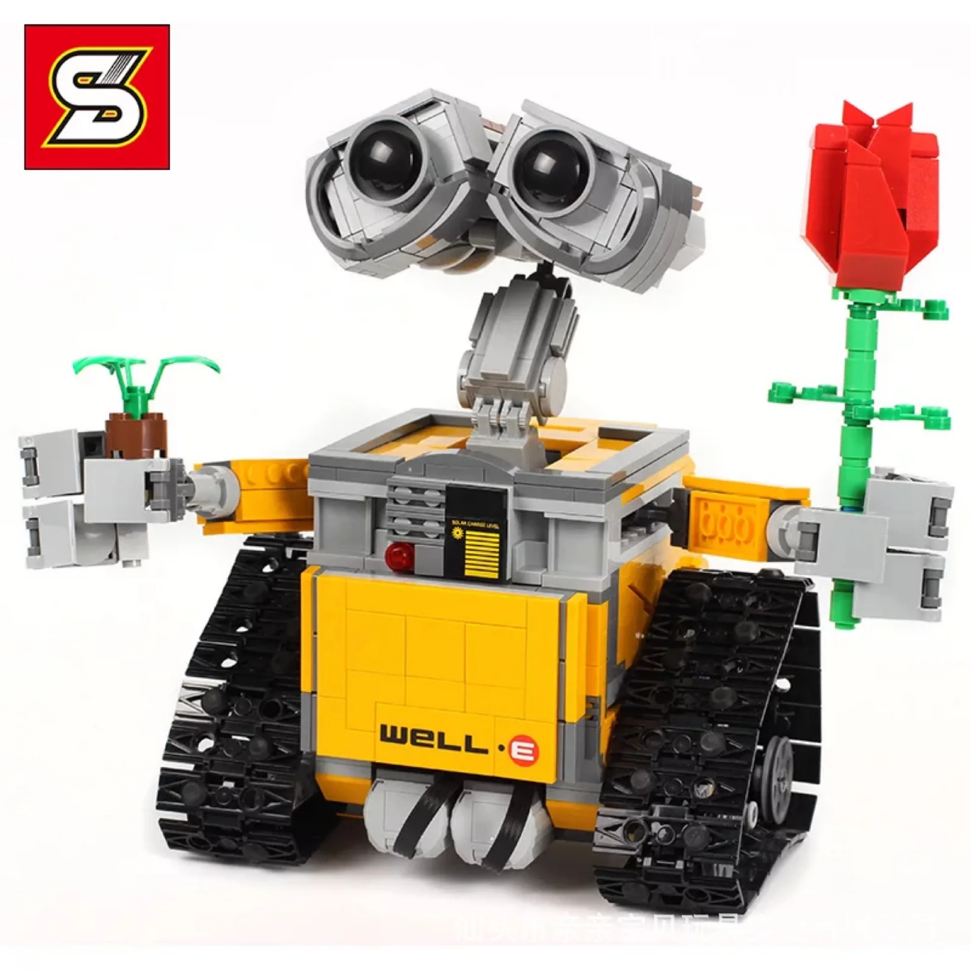 Hot Selling S Brand 7007 Movie Series Eros Wall-E Robot Toys Motor Remote Control Version Assembled Building Blocks
Hot Selling S Brand 7007 Movie Series Eros Wall-E Robot Toys Motor Remote Control Version Assembled Building Blocks