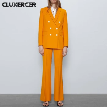2020 New Spring Autumn Office Lady Pants Suits Female Elegant Double Breasted Suit Jacket+Pant Two Piece Set
2020 New Spring Autumn Office Lady Pants Suits Female Elegant Double Breasted Suit Jacket+Pant Two Piece Set