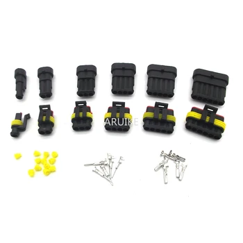 30set/lot 1P/2P/3P/4P/5P/6Pin Car Electrical Automotive Connector Plug SuperSeal PA66 Black For Toyo 1.5 Auto Light Accessory
30set/lot 1P/2P/3P/4P/5P/6Pin Car Electrical Automotive Connector Plug SuperSeal PA66 Black For Toyo 1.5 Auto Light Accessory
