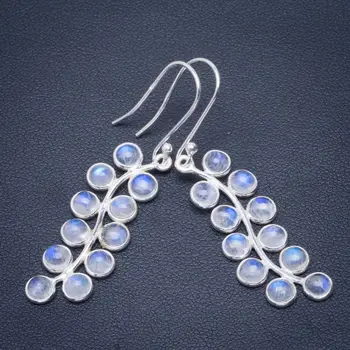 Natural Rainbow Moonstone Handmade Unique 925 Sterling Silver Earrings 2" B2532
Natural Rainbow Moonstone Handmade Unique 925 Sterling Silver Earrings 2" B2532