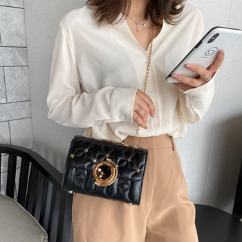 Youth Ladies Simple Versatile Bag Women Chain Handbag Tote Lattice Pattern PU Leather Lady Small Shoulder Bags
Youth Ladies Simple Versatile Bag Women Chain Handbag Tote Lattice Pattern PU Leather Lady Small Shoulder Bags