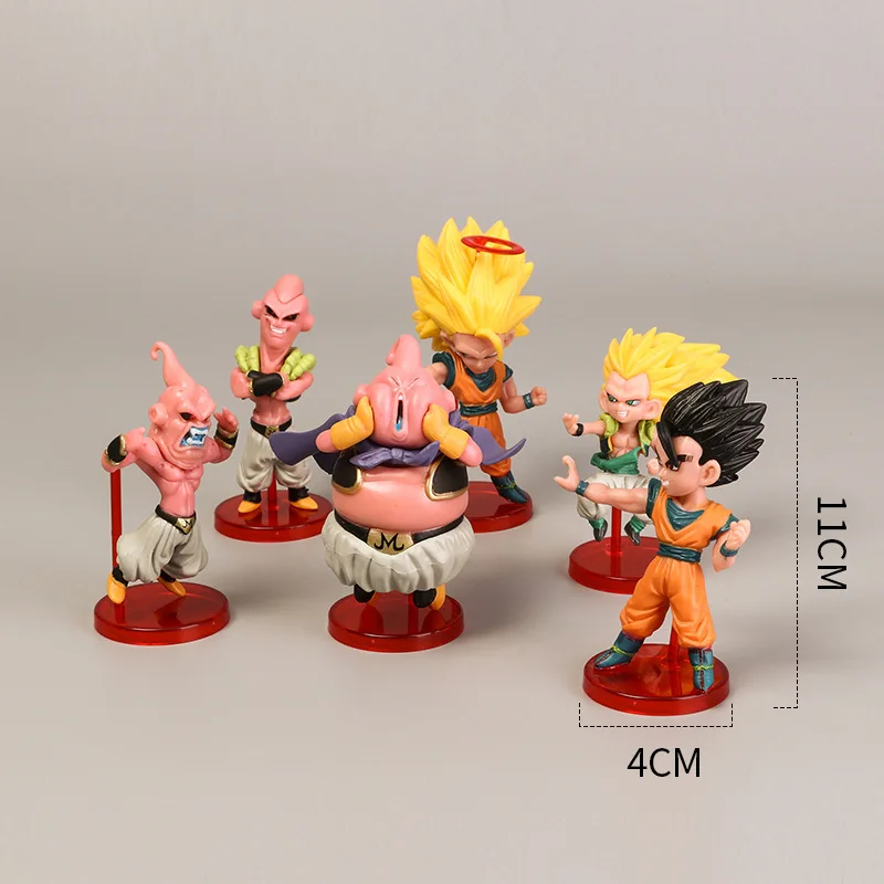 6styles Dragon Ball Z Mini Model Goku Saiyan Majin Boo Dragon Ball Z Figure Boys Toy Action Figure PVC Model Anime Collection
6styles Dragon Ball Z Mini Model Goku Saiyan Majin Boo Dragon Ball Z Figure Boys Toy Action Figure PVC Model Anime Collection