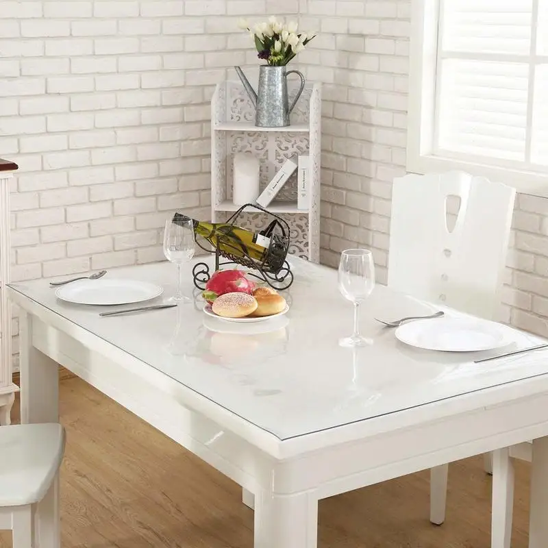 Square PVC Tablecloth Waterproof Oilproof Able Cover Glass Soft Cloth Table Cover Home Kitchen Dining Room Placemat 1mm
Square PVC Tablecloth Waterproof Oilproof Able Cover Glass Soft Cloth Table Cover Home Kitchen Dining Room Placemat 1mm