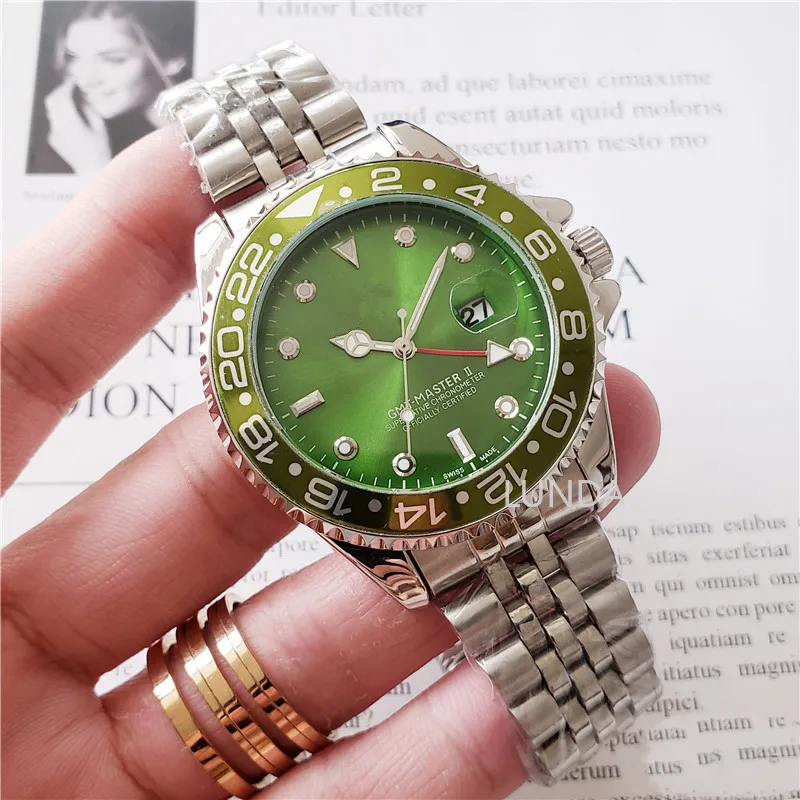 15 colors classic high quality RLX-Water ghost Automatic mechanical watch Stainless steel luxury brand wrist watches clock
15 colors classic high quality RLX-Water ghost Automatic mechanical watch Stainless steel luxury brand wrist watches clock