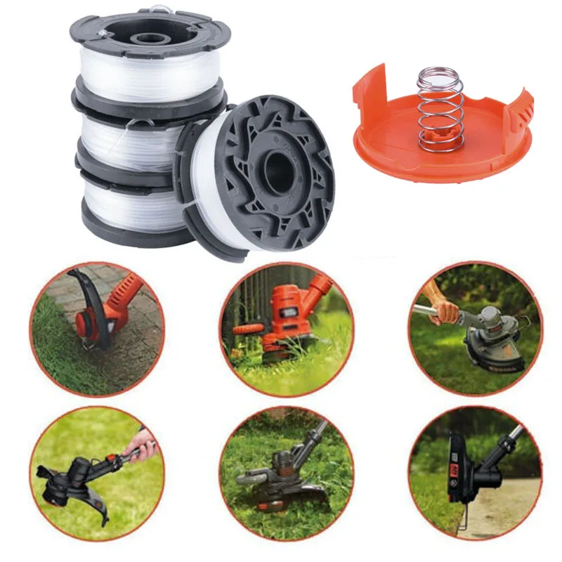 Newly Trimmer Spool 4 Pack & Cap & Spring Replacement For Black Decker Cap Spring Lawn Mower Grass Trimmer Accessories
Newly Trimmer Spool 4 Pack & Cap & Spring Replacement For Black Decker Cap Spring Lawn Mower Grass Trimmer Accessories