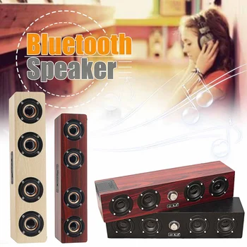 Portable Wooden Wireless bluetooth Speaker Hi-Fi USB Loud Quad Speaker FM Radio Bass TF Card AUX Mode Music Player Subwoofer
Portable Wooden Wireless bluetooth Speaker Hi-Fi USB Loud Quad Speaker FM Radio Bass TF Card AUX Mode Music Player Subwoofer