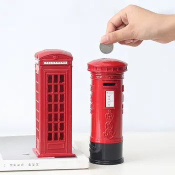1PC Metal Alloy Money Box Coin Counter Spare Change London Street Telephone Postbox Booth Bank Souvenir Model Box Jar Piggy Bank
1PC Metal Alloy Money Box Coin Counter Spare Change London Street Telephone Postbox Booth Bank Souvenir Model Box Jar Piggy Bank