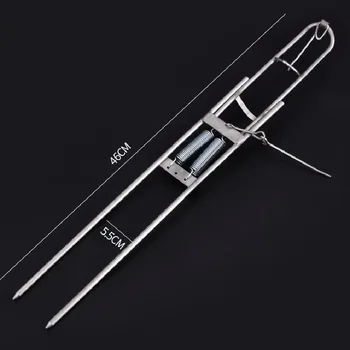 Stainless Fishing Rod Holder Rack with Automatic Tip-Up Hook Setter Double Spring SEC88
Stainless Fishing Rod Holder Rack with Automatic Tip-Up Hook Setter Double Spring SEC88