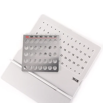 Aluminium siliver Unique permanent perpetual calendar Office Supplies
Aluminium siliver Unique permanent perpetual calendar Office Supplies