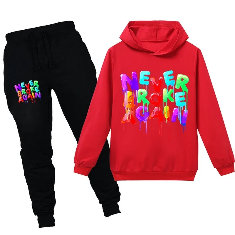 Cotton Youngboy Pop Letter Printing Long Sleeve Hooded Sweater Trousers Boys Girls Sports Casual Fashion Spring and Autumn Set
Cotton Youngboy Pop Letter Printing Long Sleeve Hooded Sweater Trousers Boys Girls Sports Casual Fashion Spring and Autumn Set