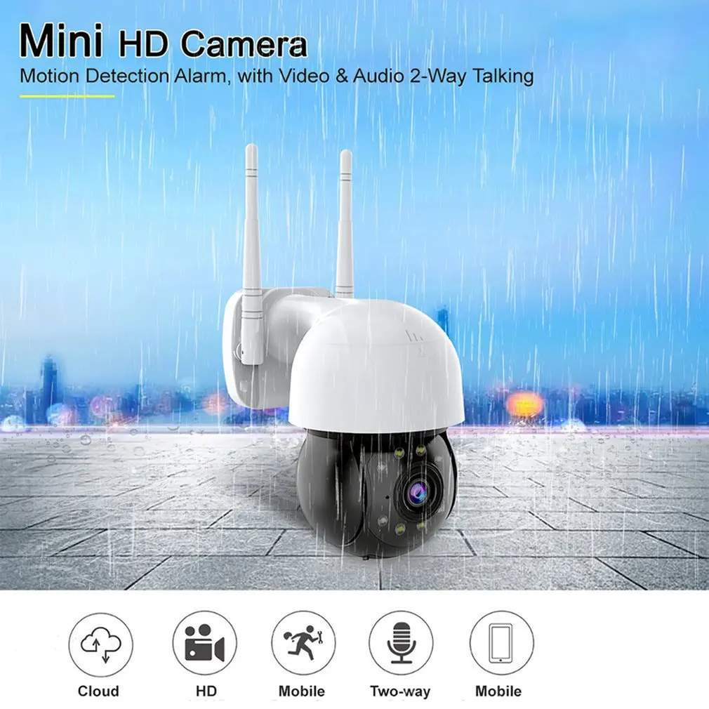 Wireless Wifi Network Spherical Rotating Camera EU Outdoors High Definition Intelligent Night Vision Monitor
Wireless Wifi Network Spherical Rotating Camera EU Outdoors High Definition Intelligent Night Vision Monitor