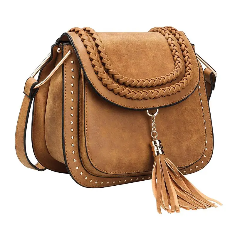 Womens Vintage Tassel Saddle Shoulder Bag Crossbody Bag Sling Bag Shopping Travel Satchel(Brown)
Womens Vintage Tassel Saddle Shoulder Bag Crossbody Bag Sling Bag Shopping Travel Satchel(Brown)