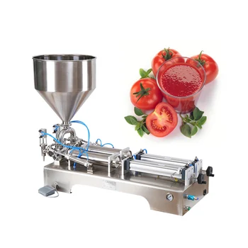 Pneumatic double-head paste filling machine semi-automatic quantitative filling machine
Pneumatic double-head paste filling machine semi-automatic quantitative filling machine
