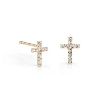 LOZRUNVE Dainty Jewelry Manufacturer 925 Sterling Silver Pave CZ Stone Mini Cross Earring Stud
LOZRUNVE Dainty Jewelry Manufacturer 925 Sterling Silver Pave CZ Stone Mini Cross Earring Stud