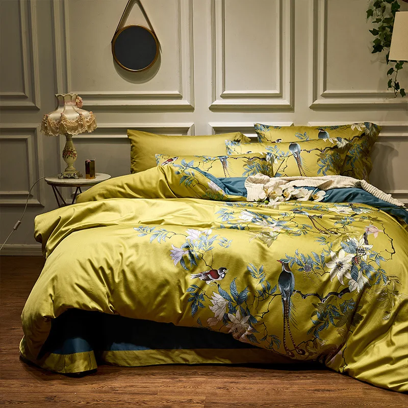 Modern simple long-staple cotton printed satin craft pure cotton for Different Bed Sizes comforter bedding sets luxury 4pcs
Modern simple long-staple cotton printed satin craft pure cotton for Different Bed Sizes comforter bedding sets luxury 4pcs