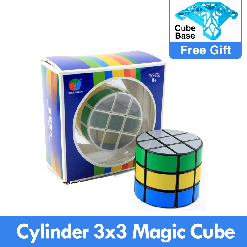 

Diansheng Round Shape 3x3x3 Column Barrel Magic Cube Puzzle IQ Brain Teaser Toys Speed Magic Cube Puzzle Toys for Kids