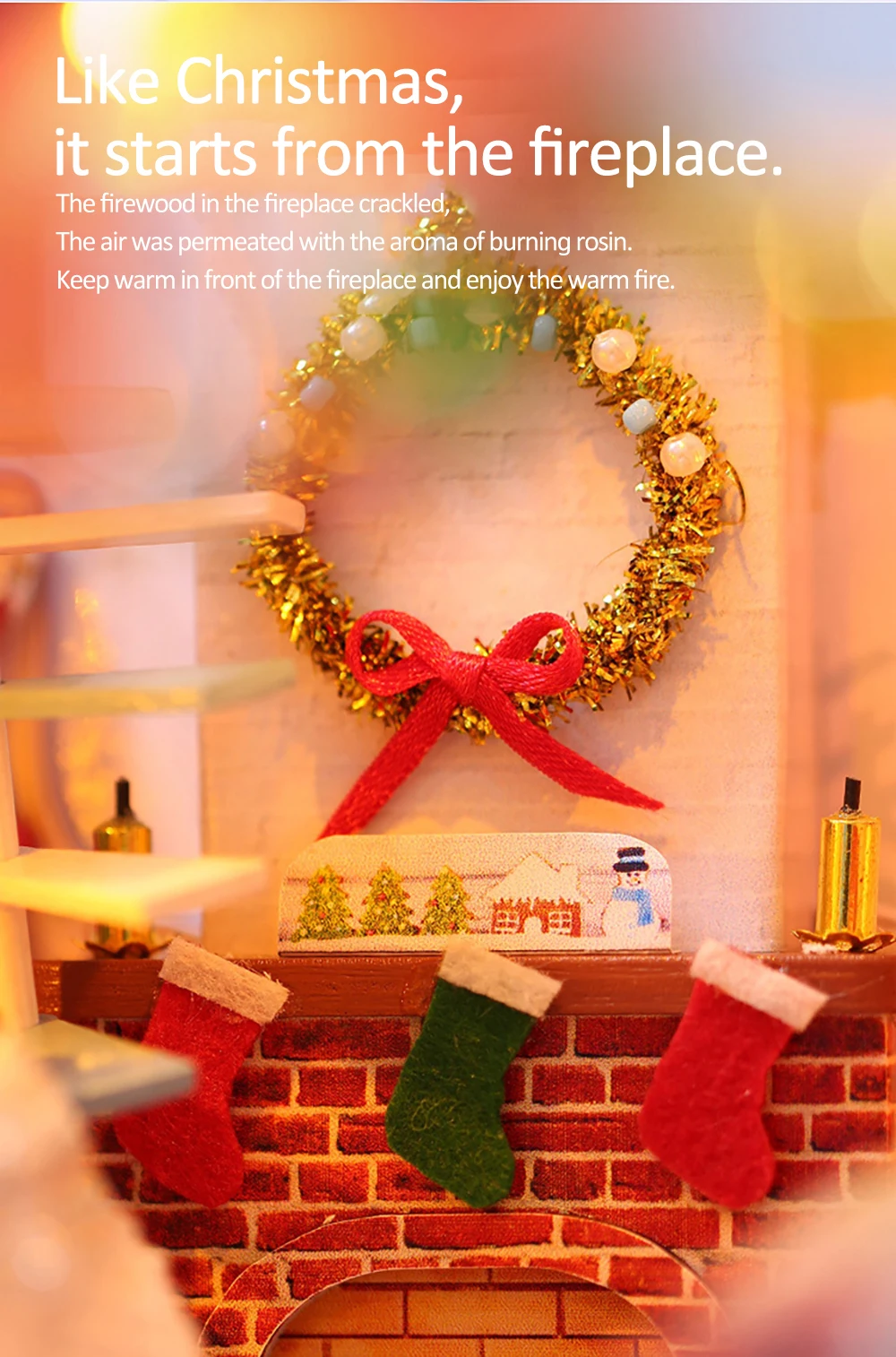 Diy Dollhouse Miniature Kit Building Model Christmas House Birthday Gift Toys For Children Wooden Doll House Furniture For Adult Diy Dollhouse Miniature Kit Building Model Christmas House Birthday Gift Toys For Children Wooden Doll House Furniture For Adult