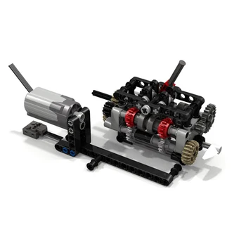 113Pcs Compact Manual Electric 6-Speed Synchronous Gearbox Buliding Kit MOC Small Particle Assembly Kit with M Motor
113Pcs Compact Manual Electric 6-Speed Synchronous Gearbox Buliding Kit MOC Small Particle Assembly Kit with M Motor