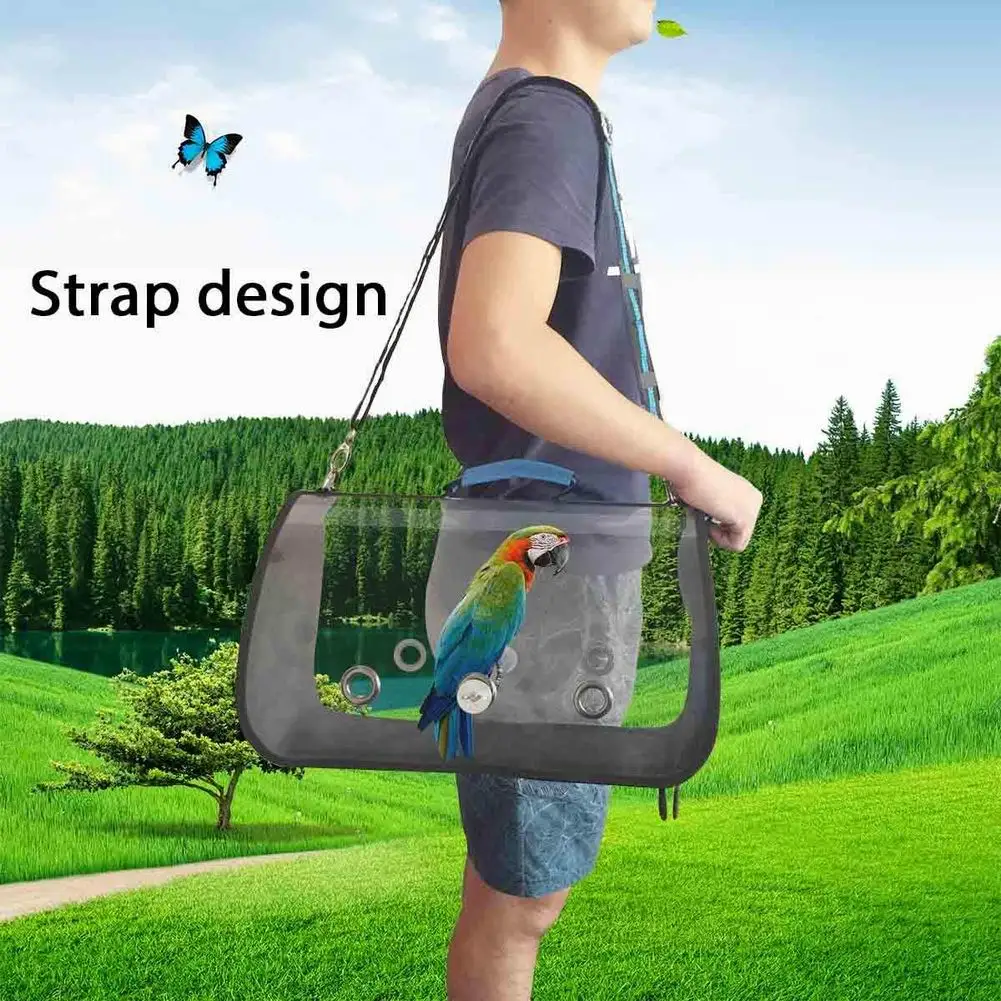 Bird Travel Carrier Outerdoor Lightweight Bird Travel Cage Multi-functional Cage with Wooden Standing Stick Bird Travel Bag
Bird Travel Carrier Outerdoor Lightweight Bird Travel Cage Multi-functional Cage with Wooden Standing Stick Bird Travel Bag