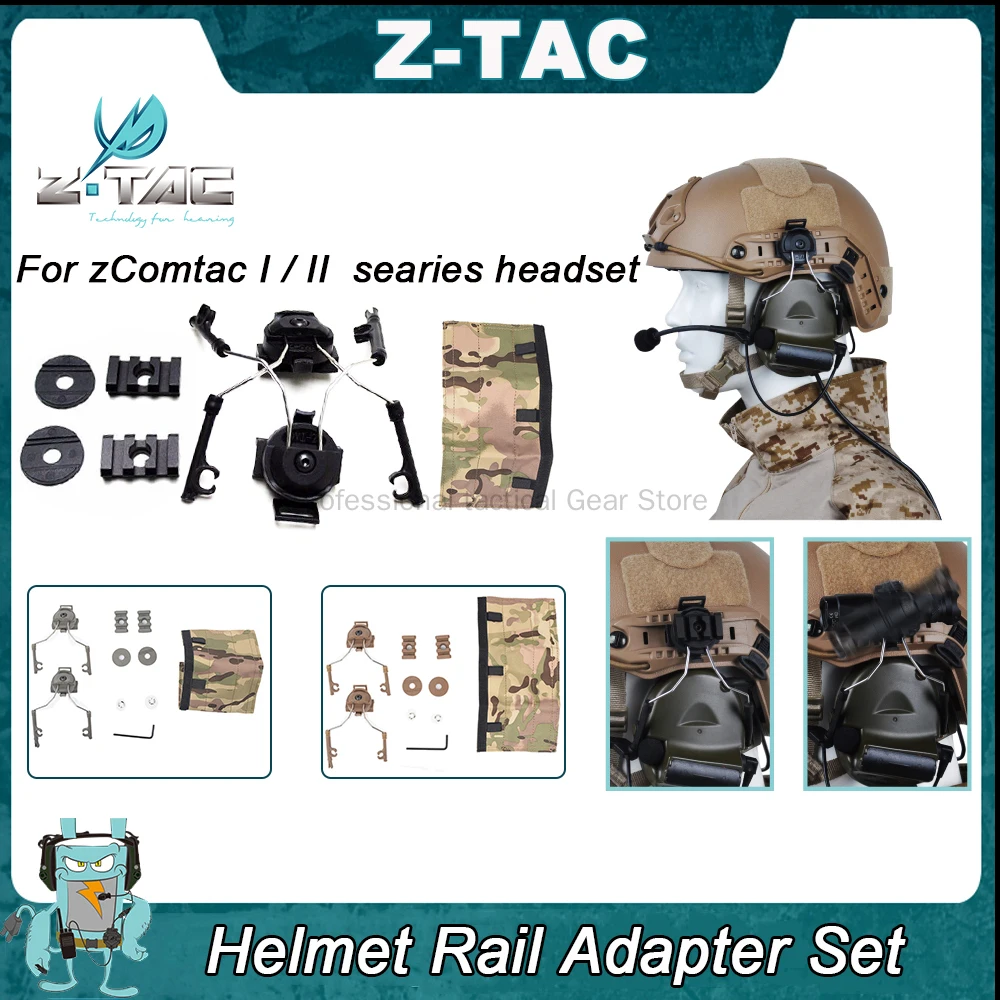 Z-TAC Tactical Peltor Helmet Rail Adapter Set attachment for zComtac I and zComtac II Fit Fast helmet ACH-ARC Rail Softair Parts
Z-TAC Tactical Peltor Helmet Rail Adapter Set attachment for zComtac I and zComtac II Fit Fast helmet ACH-ARC Rail Softair Parts