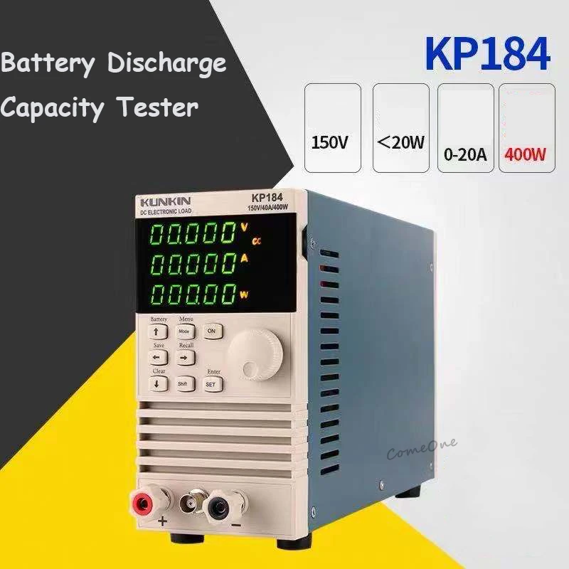 KP184 DC Electronic Load Battery Capacity Tester High-precision Battery Discharge Capacity Tester AC110V/220V RS485/232 150V 40A
KP184 DC Electronic Load Battery Capacity Tester High-precision Battery Discharge Capacity Tester AC110V/220V RS485/232 150V 40A