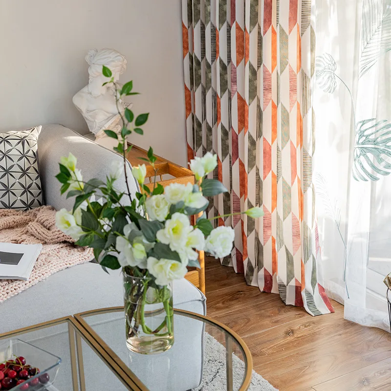 Customized Modern Minimalist Curtains Printed Curtains for Living Dining Room Bedroom Orange Blue Two Colors Curtains
Customized Modern Minimalist Curtains Printed Curtains for Living Dining Room Bedroom Orange Blue Two Colors Curtains