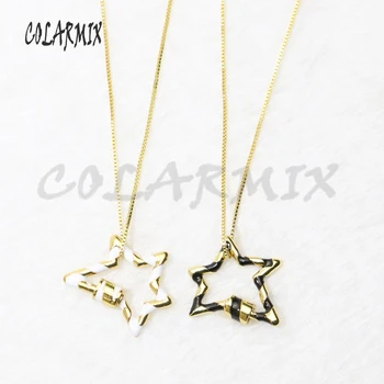 4 Pcs Enamel Irregular star pendant necklace star buckle pendant necklace Gold color metal chain buckle pendant necklace 50146
4 Pcs Enamel Irregular star pendant necklace star buckle pendant necklace Gold color metal chain buckle pendant necklace 50146