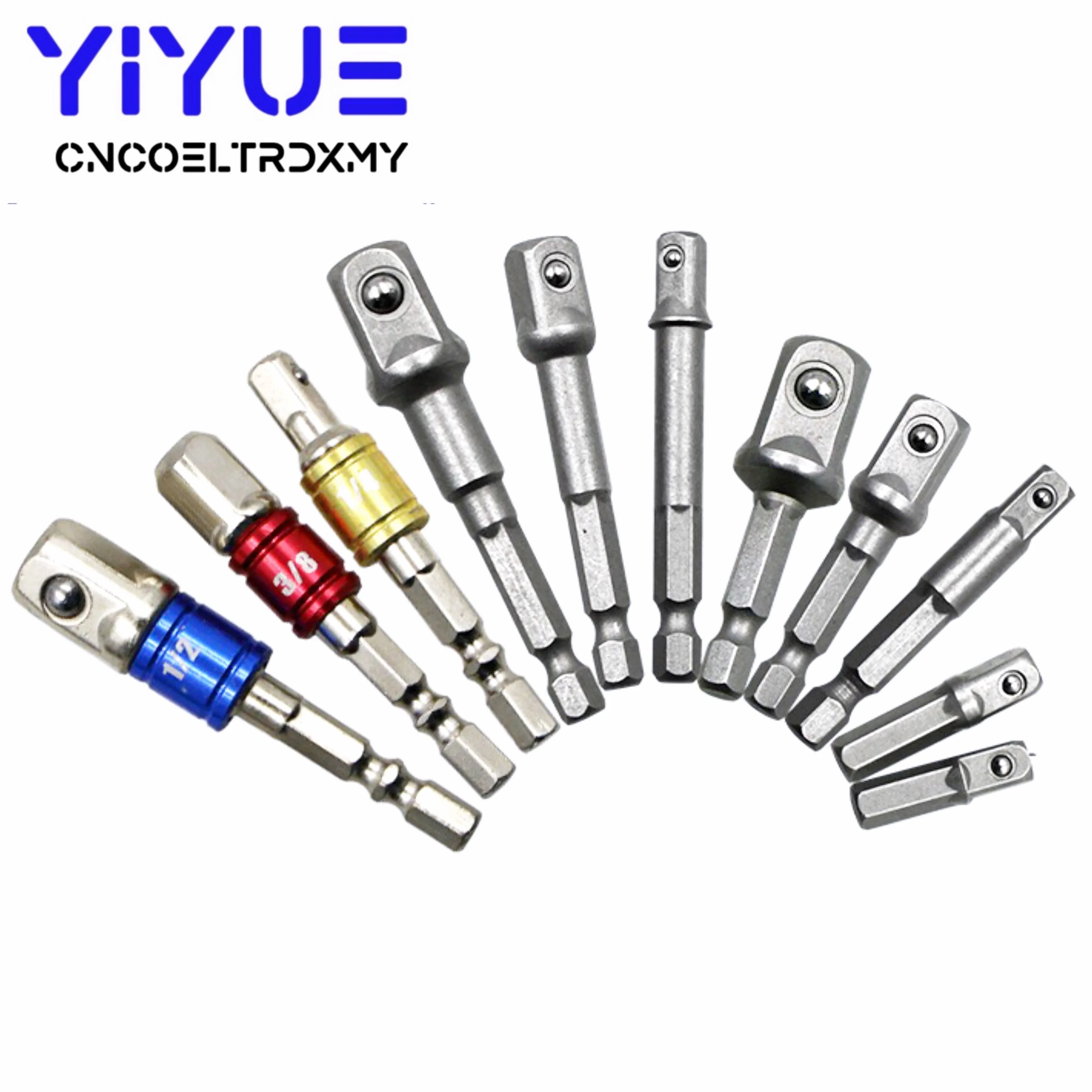 Shank Drill Socket Adapter for Impact Driver with Hex Shank to Square Socket Drill Bits Bar Extension Set 1/4" 3/8" 1/2 Bit Set
Shank Drill Socket Adapter for Impact Driver with Hex Shank to Square Socket Drill Bits Bar Extension Set 1/4" 3/8" 1/2 Bit Set