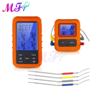 Digital BBQ Thermometer Wireless Kitchen Oven Food Cooking Grill Smoker Meat Thermometer Probe Temperature Receiver Transmitter
Digital BBQ Thermometer Wireless Kitchen Oven Food Cooking Grill Smoker Meat Thermometer Probe Temperature Receiver Transmitter