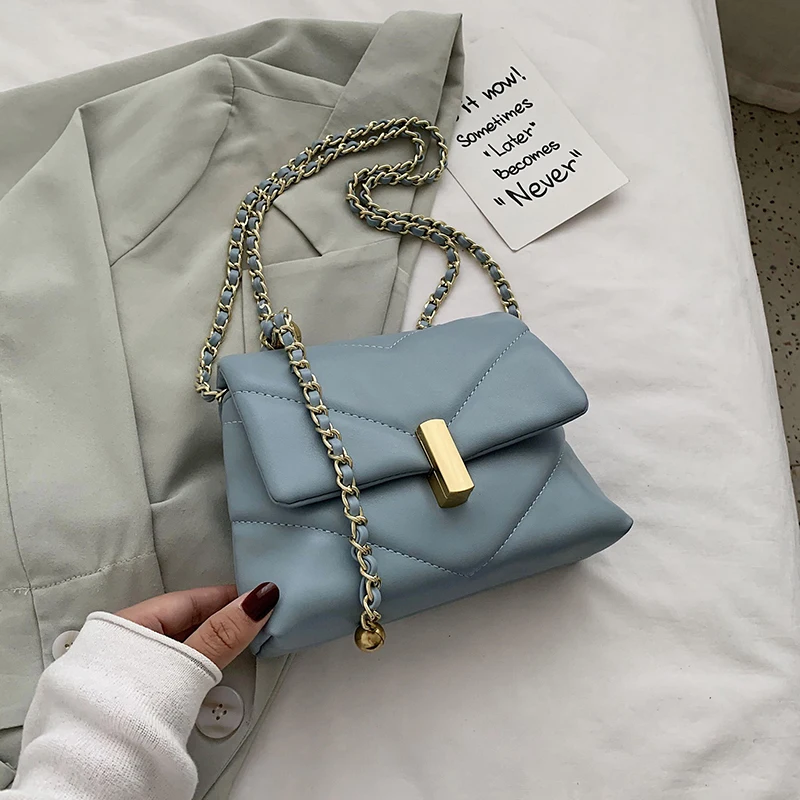 2020 New Trend Simple Female HandBags High-quality Chain Small Square Bag Ladies Solid Color Shoulder Crossbody Bags Channels CC
2020 New Trend Simple Female HandBags High-quality Chain Small Square Bag Ladies Solid Color Shoulder Crossbody Bags Channels CC