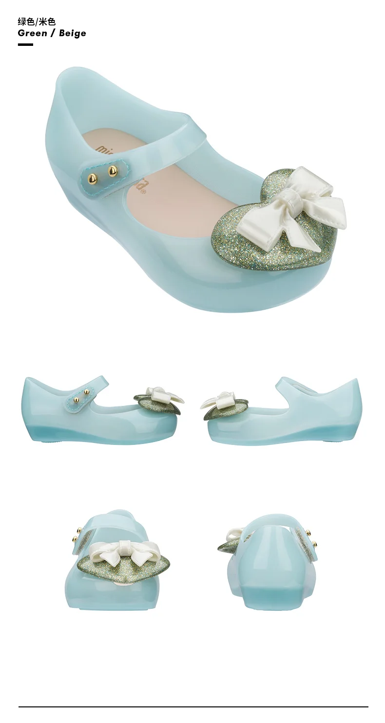 Mini Melissa Ultragirl IX 2020 Original Girl Jelly Sandals Bow Kids Sandals Children Beach Shoes Non-slip Melissa Toddler Mini Melissa Ultragirl IX 2020 Original Girl Jelly Sandals Bow Kids Sandals Children Beach Shoes Non-slip Melissa Toddler
