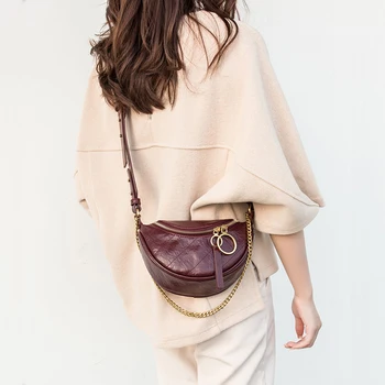 Women waist bag Pu leather vintage small fanny pack women Chain ring waist pack travel chest bag for mobile phone belt bag Femal
Women waist bag Pu leather vintage small fanny pack women Chain ring waist pack travel chest bag for mobile phone belt bag Femal